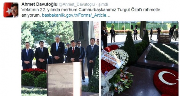 Başbakan'dan Turgut Özal paylaşımı