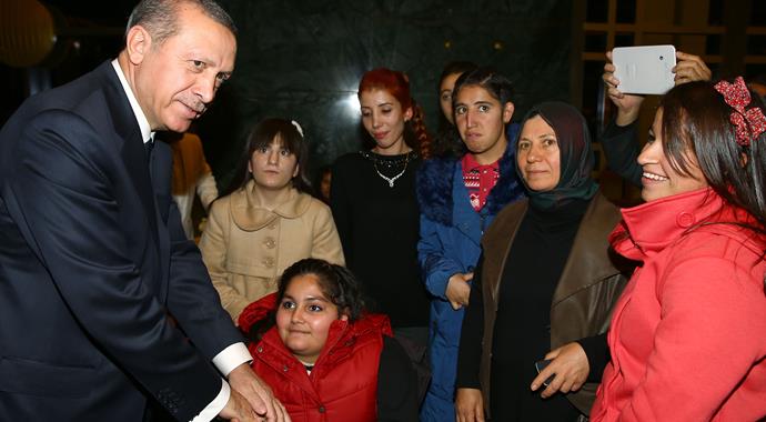 Cumhurbaşkanı Erdoğan zihinsel engelli Neslihan'ı kırmadı