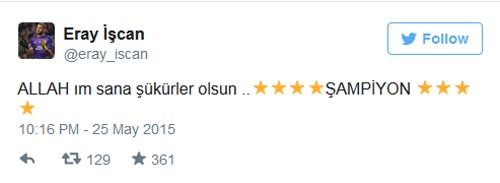 İşte ünlülerin şampiyonluk kutlamaları