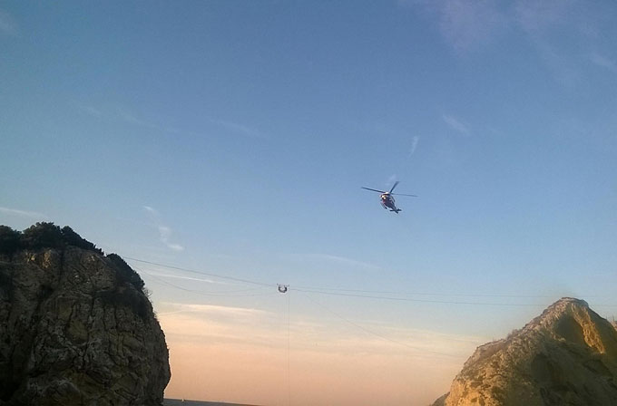 Şile'de teleferik kabusu! Halat koptu, 4 saat mahsur kaldırlar