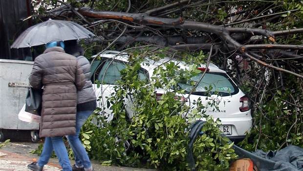 Yağmur ve kar bitti fırtına başladı