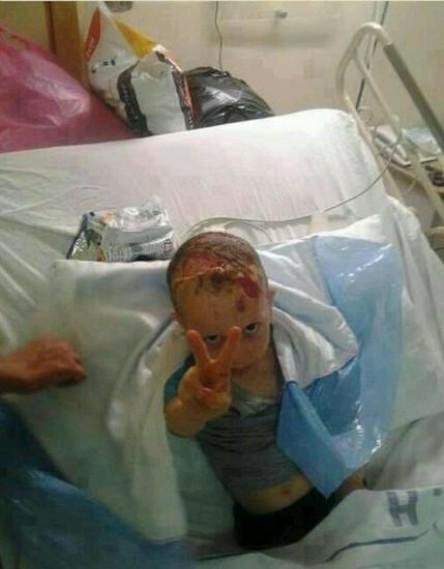 İşte Gazzeli çocuğun cesur fotoğrafı