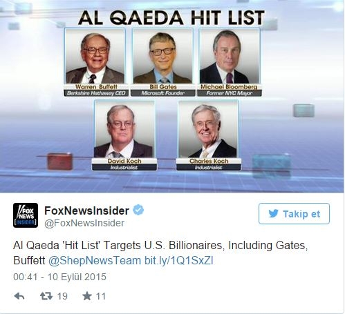 Bill Gates, El Kaide'nin ölüm listesine girdi!