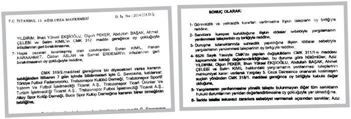 Şike davası sil baştan