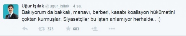 Uğur Işılak'tan o tweet hakkında açıklama
