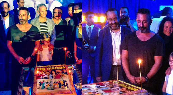 Cem Yılmaz yeni filmini kutladı
