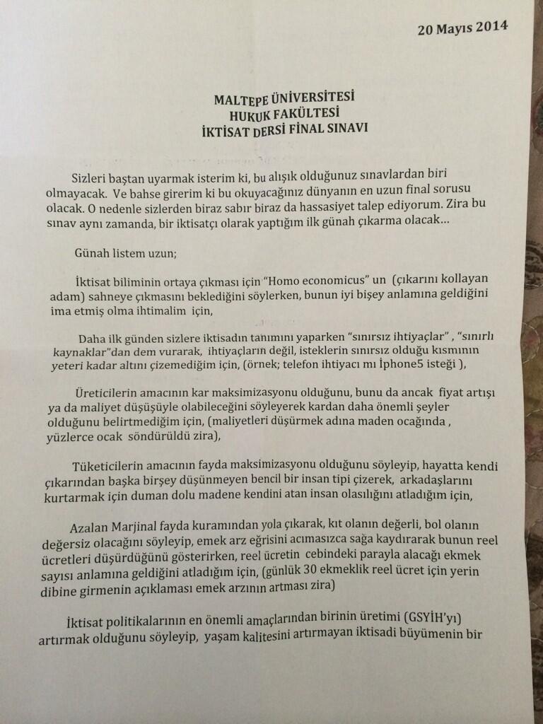 Çizmelerimi çıkarayım mı? diyen madenci final sorusu oldu