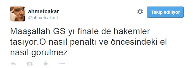 Ahmet Çakar'dan olay tweet!