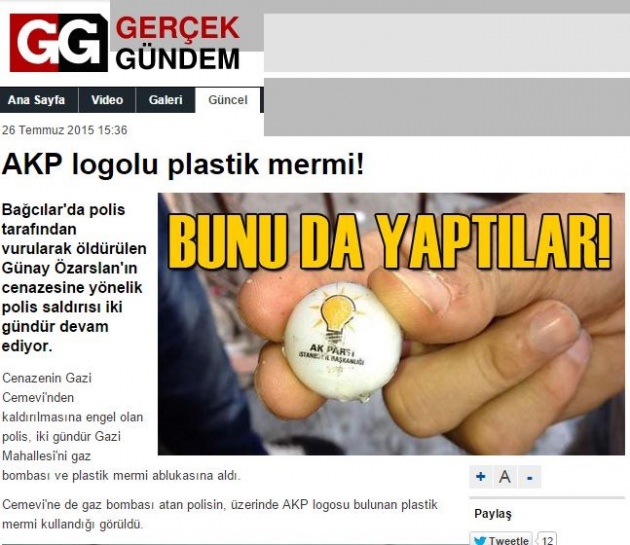 AK Parti logolu 'plastik mermi' bakın ne çıktı