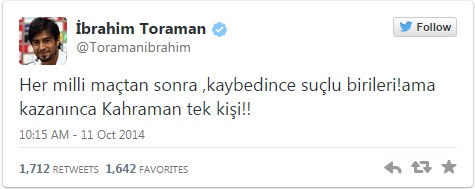 Yıldız futbolcudan Fatih Terim'e şaşırtan tweet!