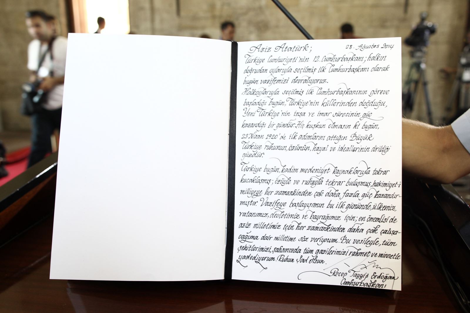 Erdoğan, Anıtkabir Özel Defterine ne yazdı?
