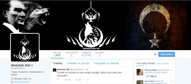 Abdullah Gül'ün Twitter hesabı hacklendi