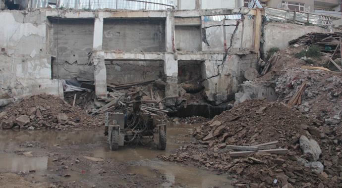 Kağıthane'de göçük