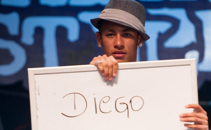 Diego'dan Neymar'a teşekkür