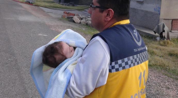 Aksaray'da çıkan yangında can pazarı