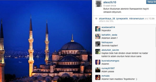 Alex'ten Ramazan mesajı
