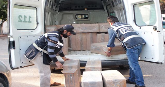 Ambulans görünümlü araçla sigara kaçakçılığı