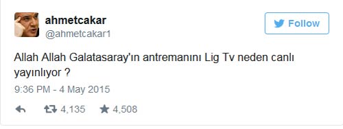 Ahmet Çakar'dan olay tweet!