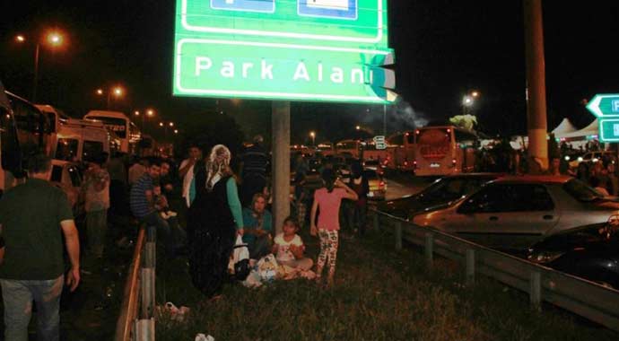 TEM'de sahur trafiği