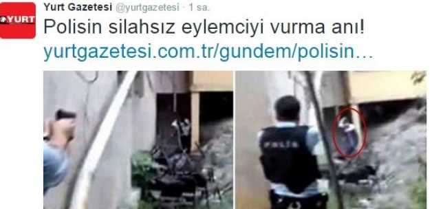 Yurt gazetesinden skandal paylaşım