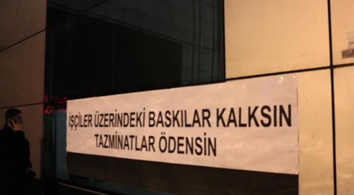 İşçiler CHP İstanbul İl Binası'nı işgal ettiler!