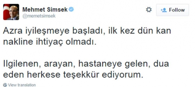 Bakan Şimşek'in kızından müjdeli haber