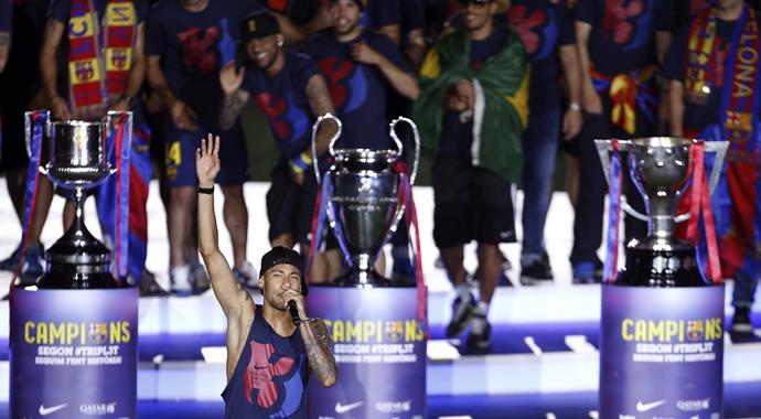 Barcelona'da kutlama