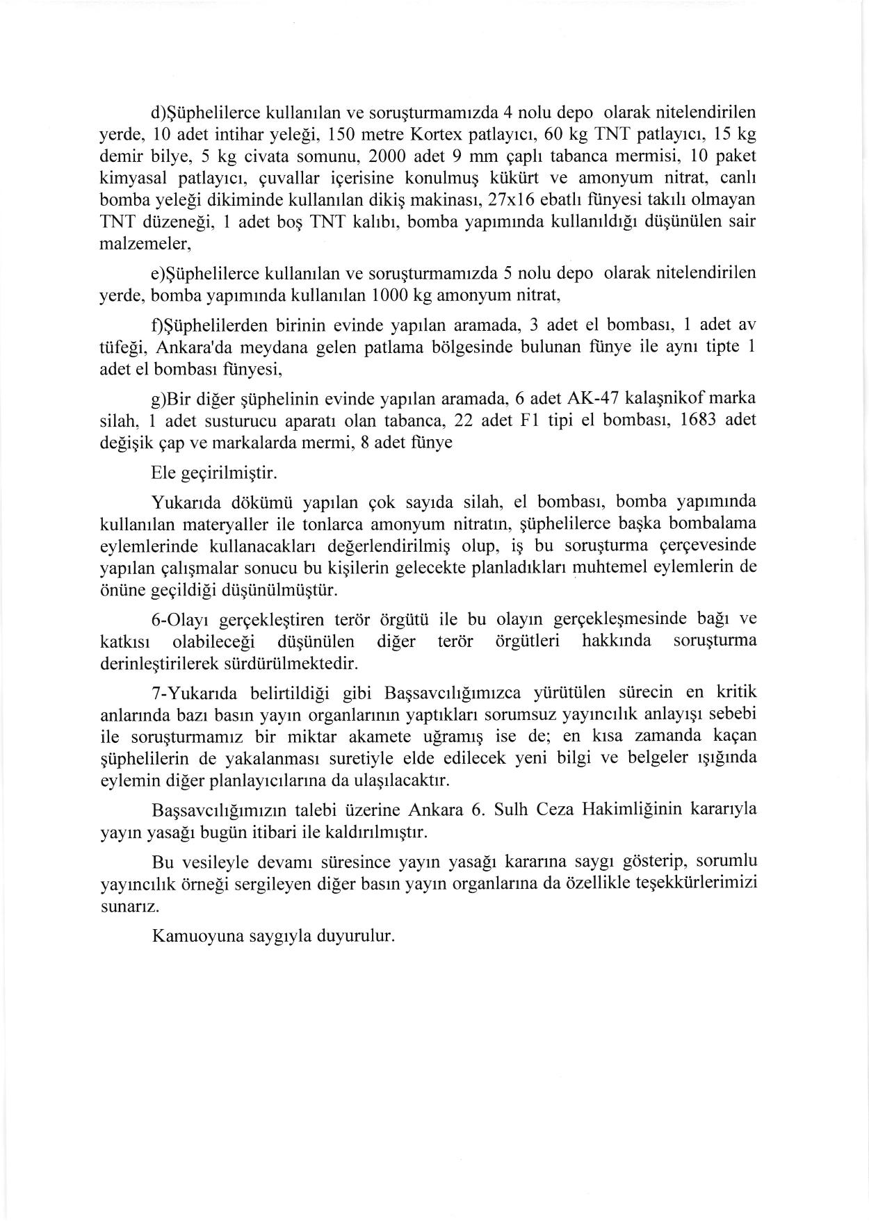 Ankara katliamında canlı bombanın kimliği açıklandı