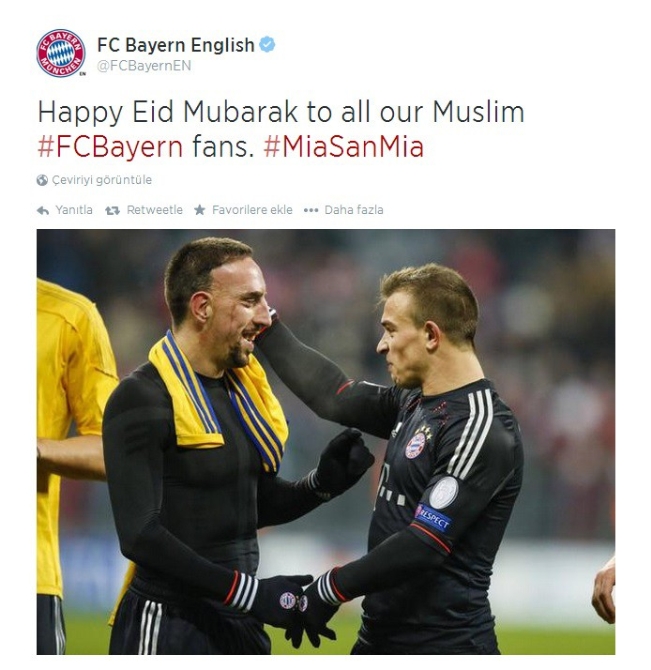 Bayern Münih'ten Ramazan Bayramı mesajı