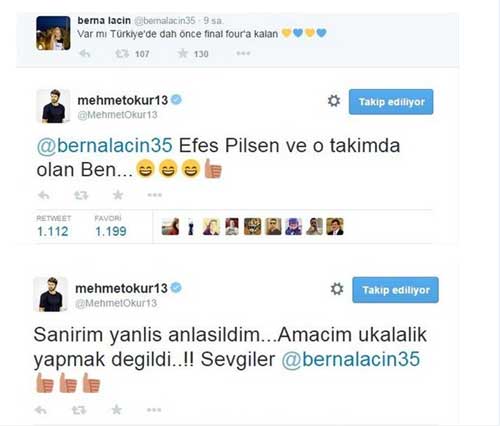 Berna Laçin'İn bu sözü Mehmet Okur'u kızdırdı