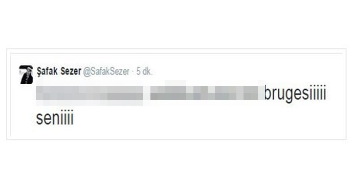 Şafak Sezer'den Brugge için şaşırtan tepki