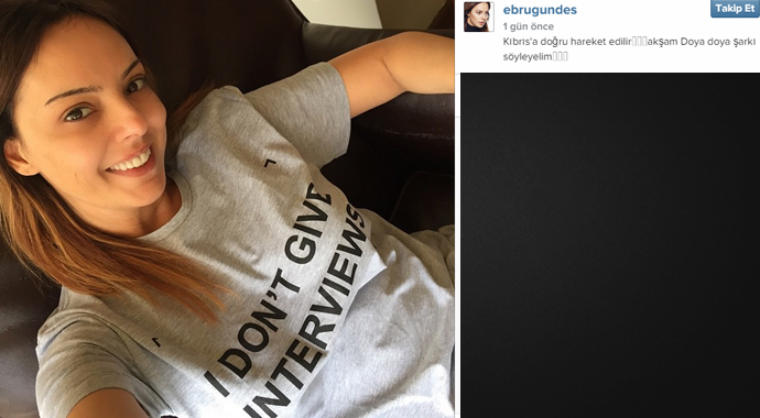 Ebru Gündeş'ten gazetecilere ilginç mesaj