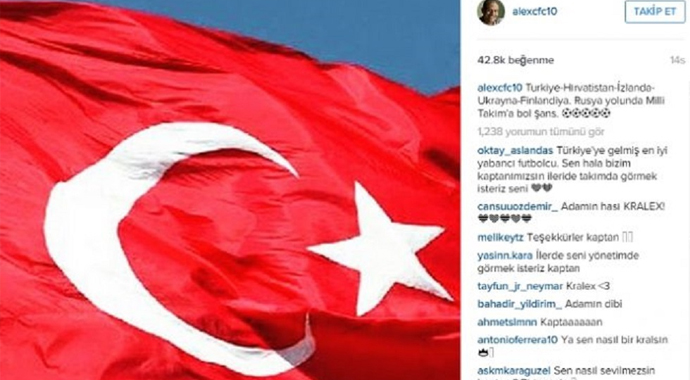 Alex'ten Türkiye paylaşımı