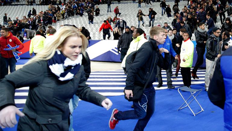 Paris'teki saldırının ardından statta korku dolu anlar