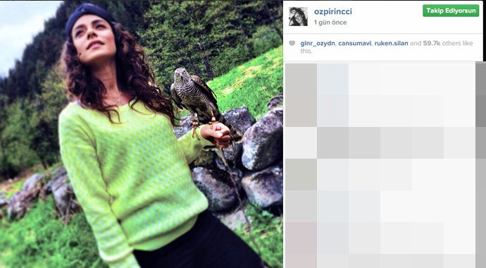 Özge Özpirinçci'nin bu fotoğrafı büyük ilgi gördü