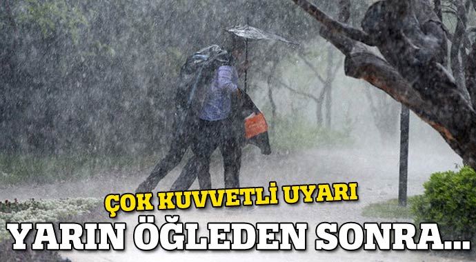 İstanbul için sabah kuvvetli yağış uyarısı