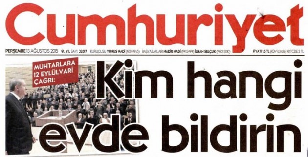 Erdoğan'dan Cumhuriyet'e sert tepki