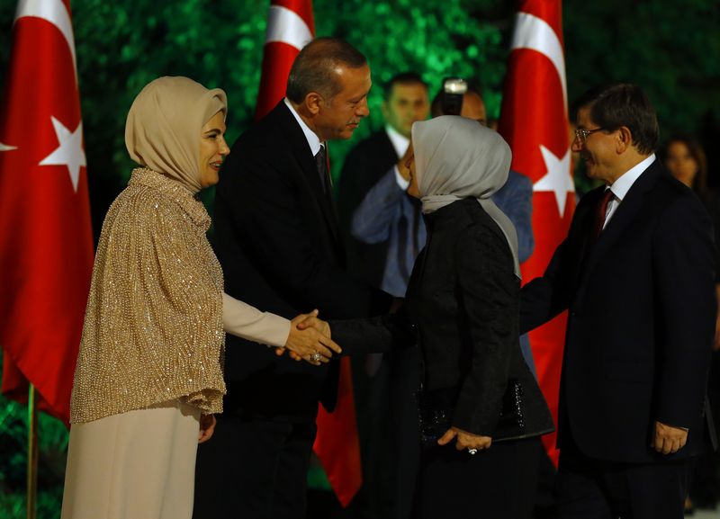 Cumhurbaşkanı Erdoğan'ın Köşk'teki ilk resepsiyonu