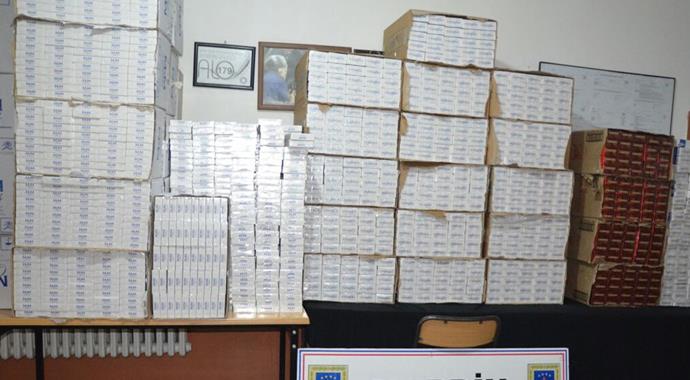 Dört günde 83 bin paket kaçak sigara ele geçirildi