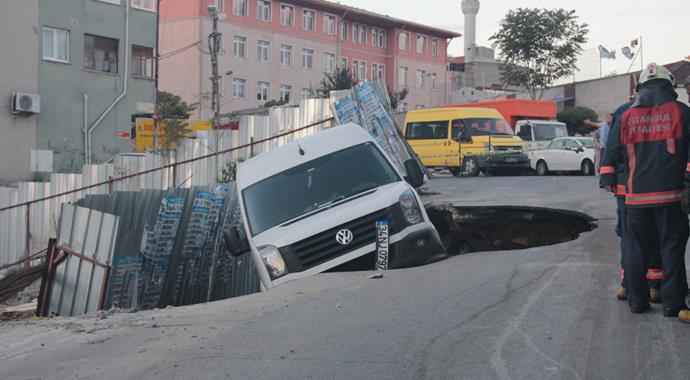 Kağıthane'de göçük