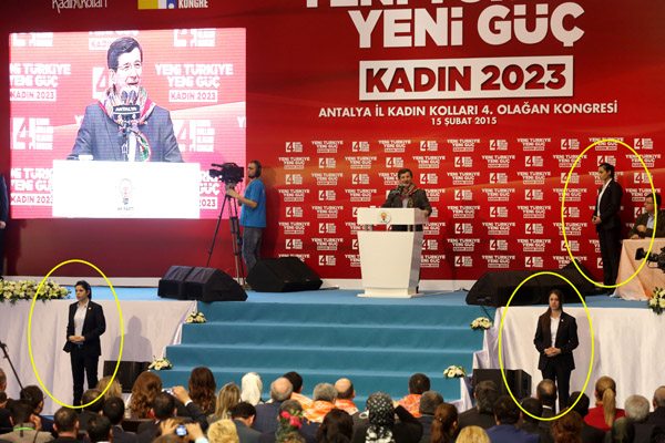 Başbakan Davutoğlu'nu kadınlar korudu