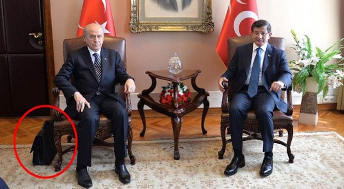 Davutoğlu Bahçeli görüşmesi sona erdi