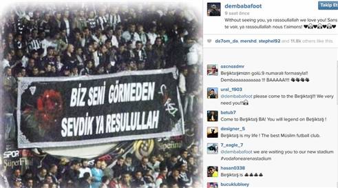 Demba Ba'dan Beşiktaşlıları heyecanlandıran tweet