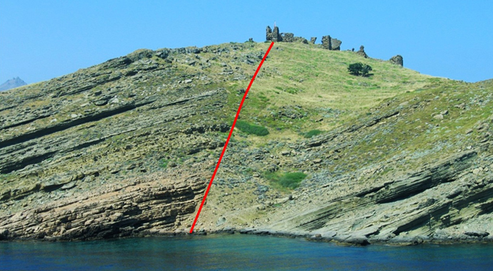 Gökçeada'da tsunamının izleri ortaya çıktı