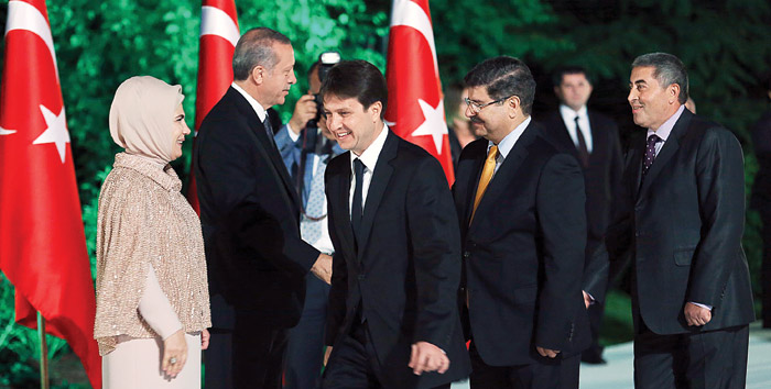 Köşk'te milletin ilk resepsiyonu