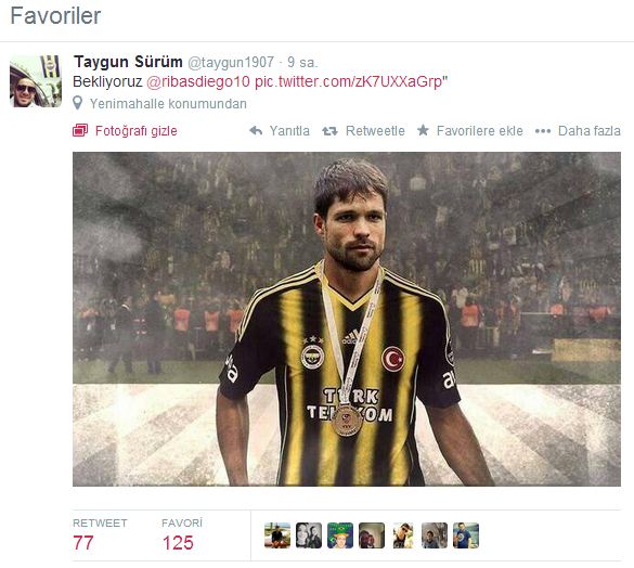 Diego'nun bu tweeti Fenerbahçelileri heyecanlandırdı!