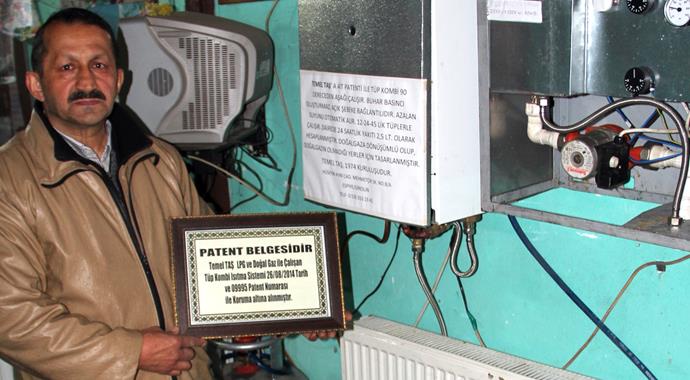 Tamirciden LPG'li kombi