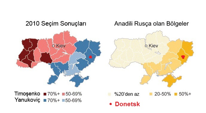 Yanukoviç'in şehrinde Rus bayrakları indirildi