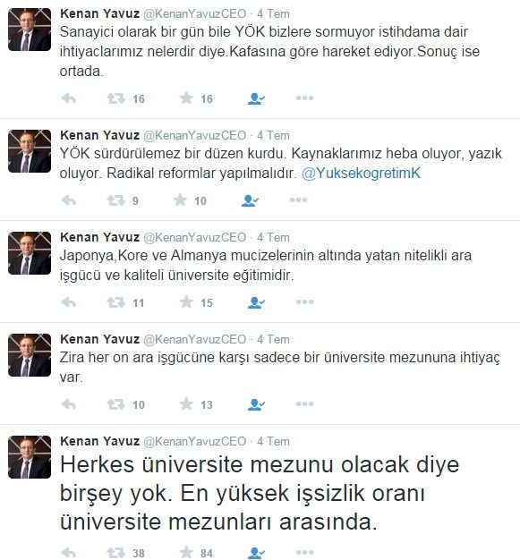 Ünlü CEO, YÖK'e fena saldırdı!