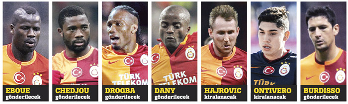 Galatasaray'da bahar temizliği! İşte o isimler...